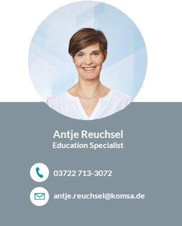 Antje Reuchsel Education Specialist KOMSA-1 Antje Reuchsel Education Specialist KOMSA-1
