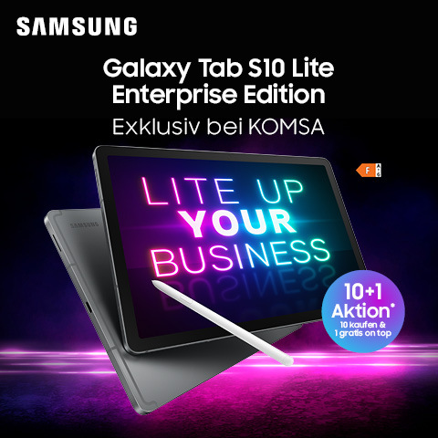Aktion 10+1 - 10 Samsung Galaxy Tab S10 Lite EE kaufen und eins gratis dazubekommen